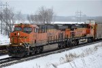 Eastbound vehicle train